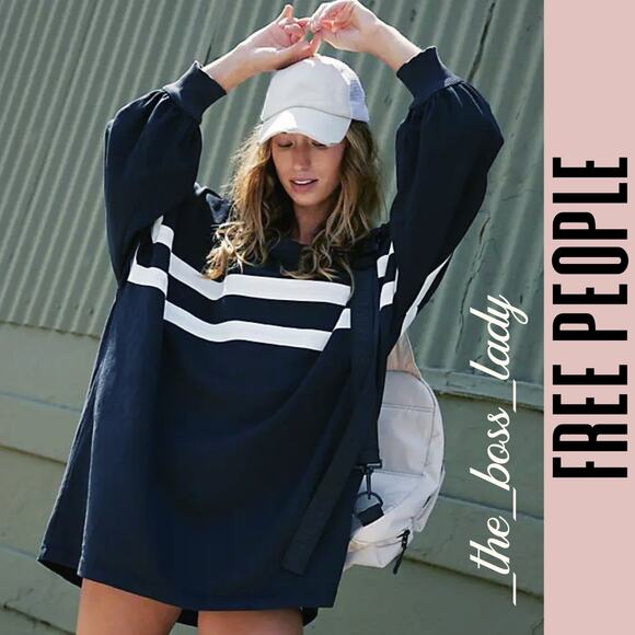 Free People sweatshirt pullover activewear layer casual cozy oversized XL - Picture 1 of 8